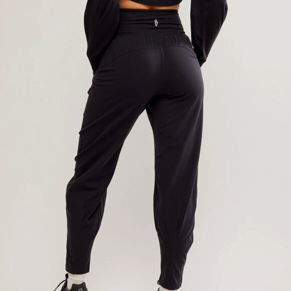 NEW Free People Movement Never Better Structured women Sweatpants in black 252 - Picture 9 of 9